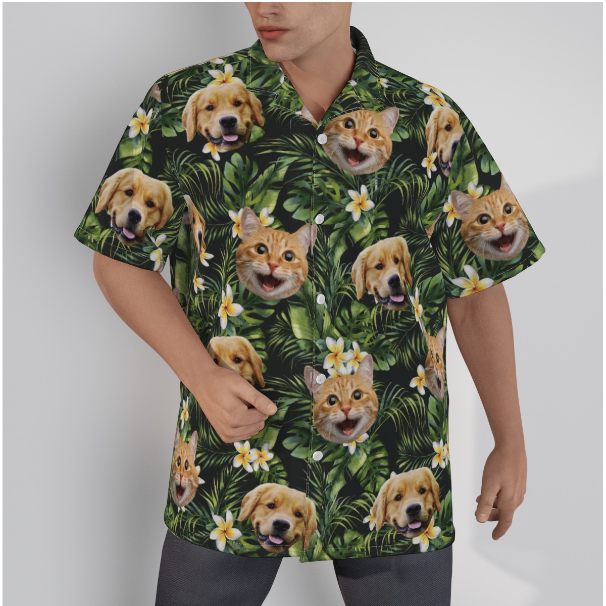 Custom Your Pet Face Aloha Shirt - variant image 1