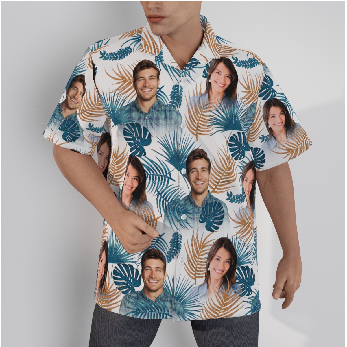 Cool Custom Hawaiian Shirt with Multiple Faces - variant image 1