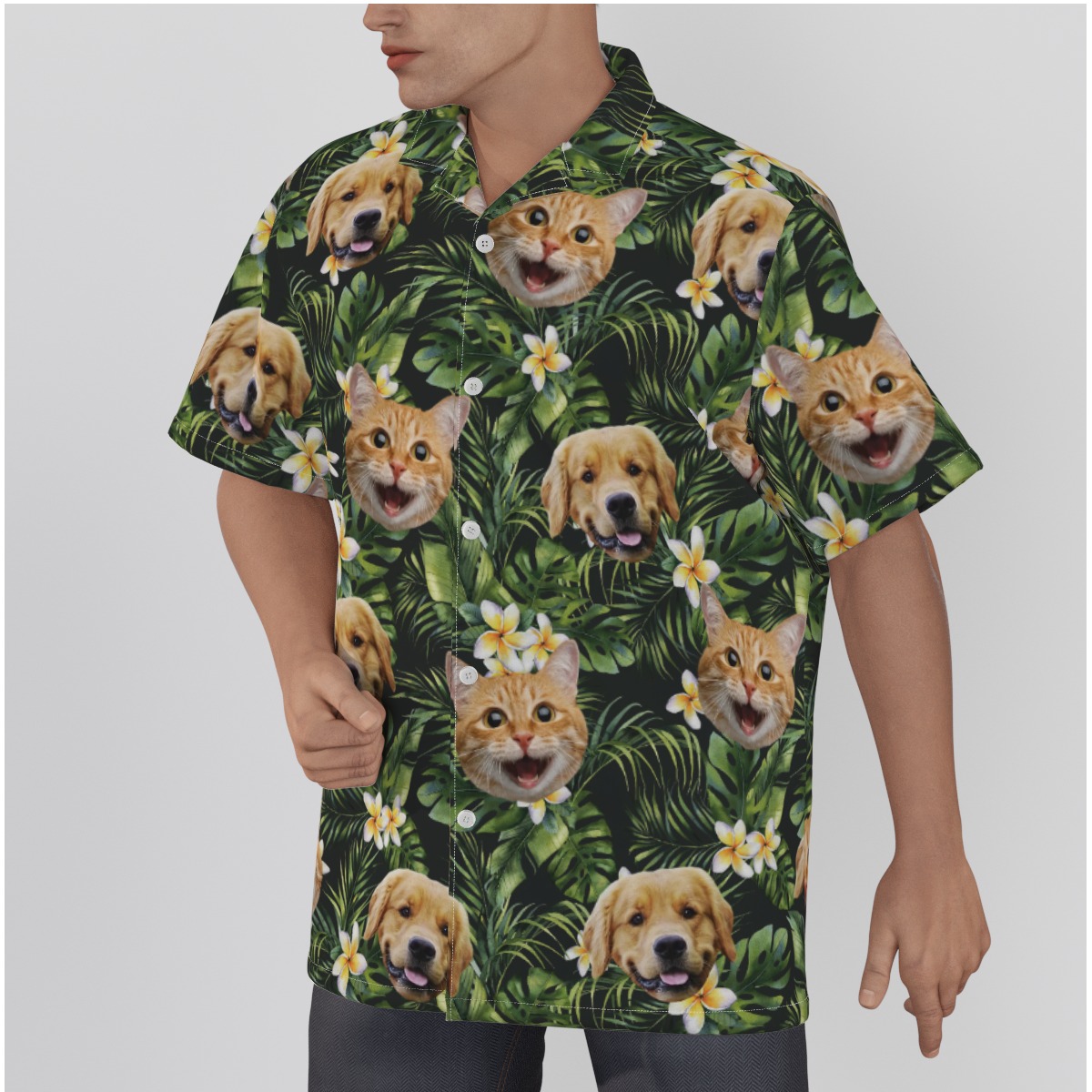 Custom Your Pet Face Aloha Shirt