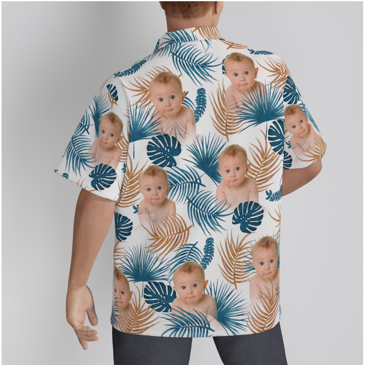 Custom Baby Face Tropical Shirt Personalized Hawaiian Shirt