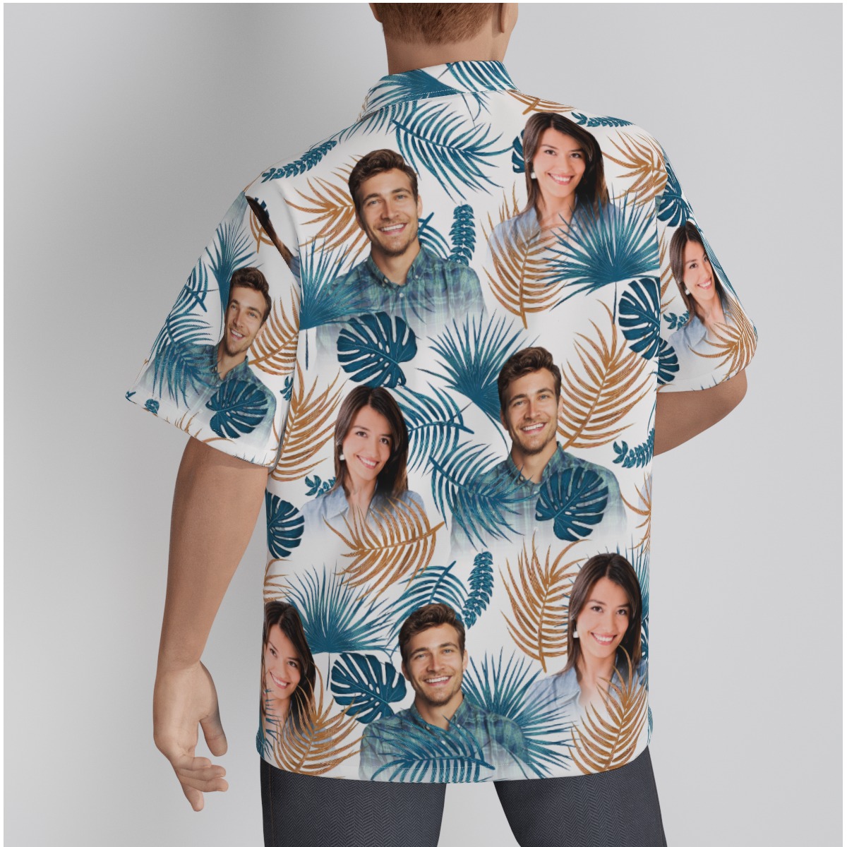 Cool Custom Hawaiian Shirt with Multiple Faces