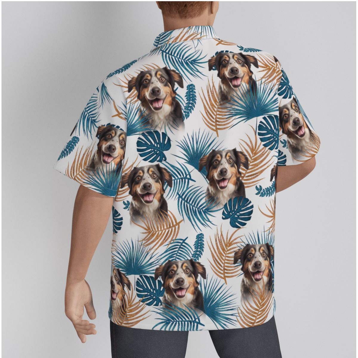 Custom Pet Face Hawaiian Shirt With Dog Cat Photos