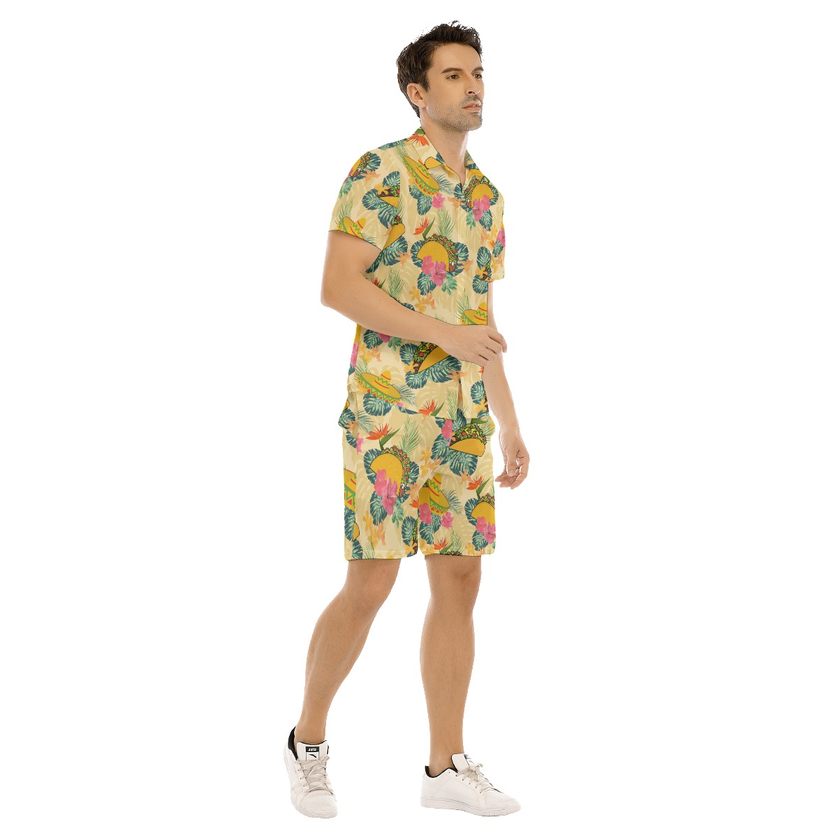 Tropical Hibiscus Taco Hawaiian Shirt And Shorts