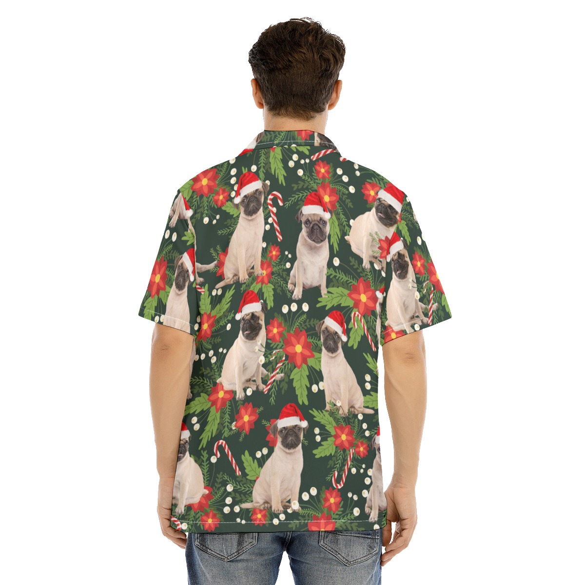 Cute Pug Dog Christmas Hawaiian Shirt