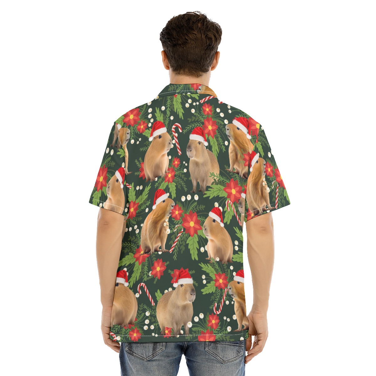 Funny Capybara Christmas Hawaiian Shirt