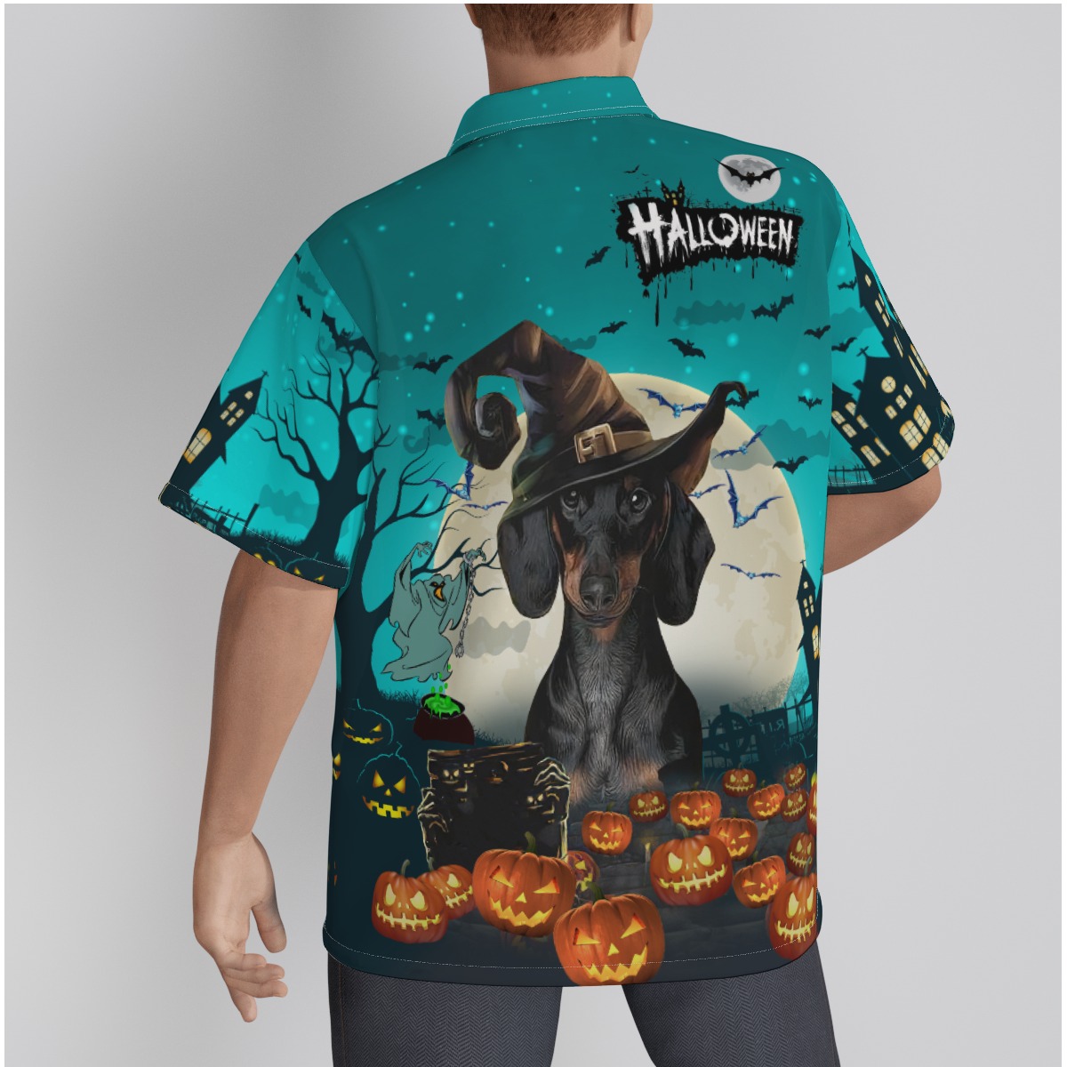 Custom Pet Face Halloween Hawaiian Shirt Funny Halloween Costume