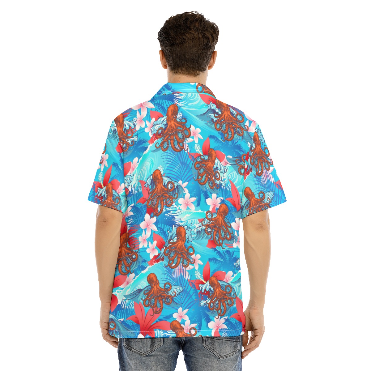 Octopus Blue Hawaiian Shirt