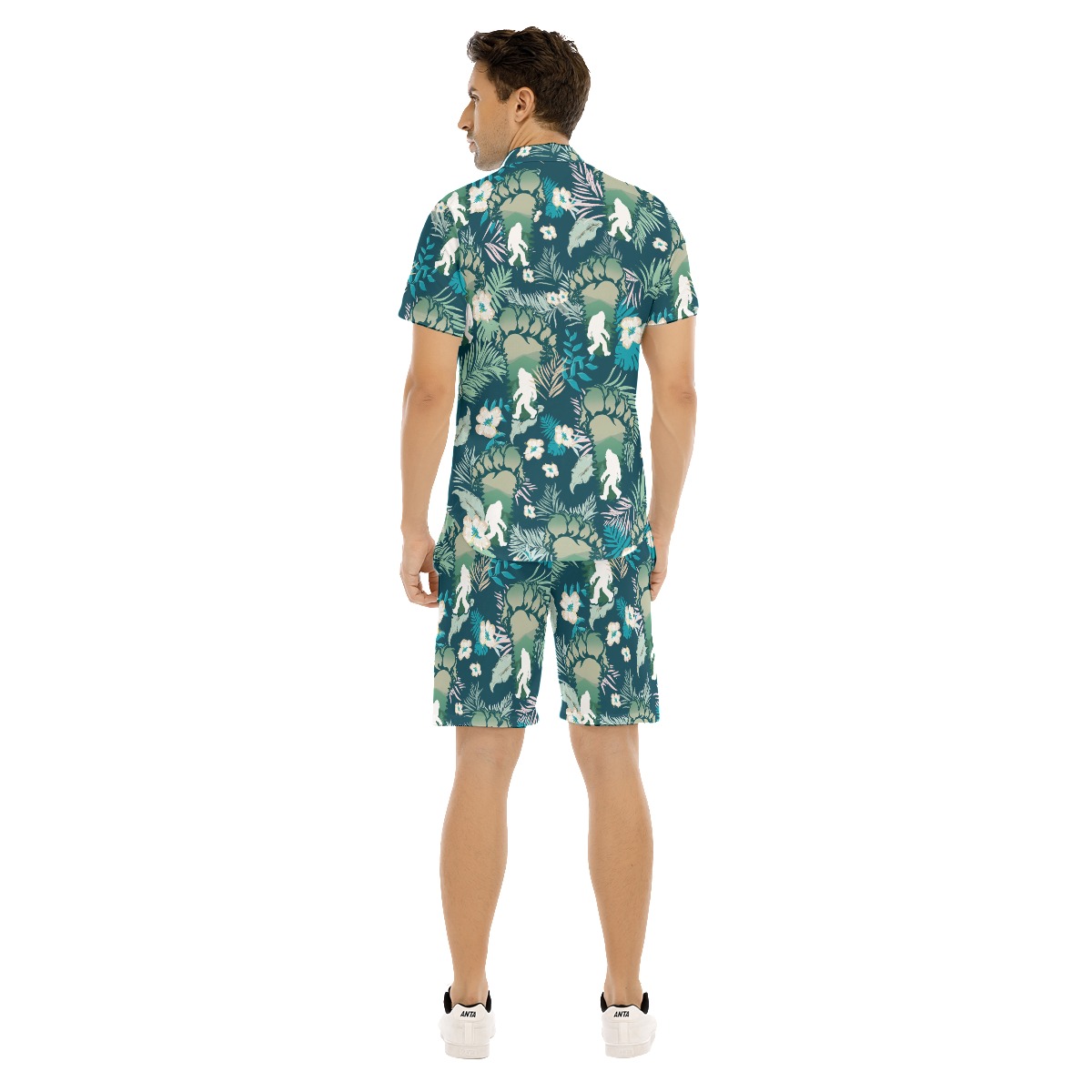 Funny Sasquatch Hawaiian Shirt And Shorts Set For Men