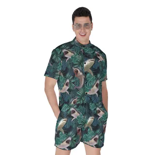 Cool Shark Summer Romper For Men