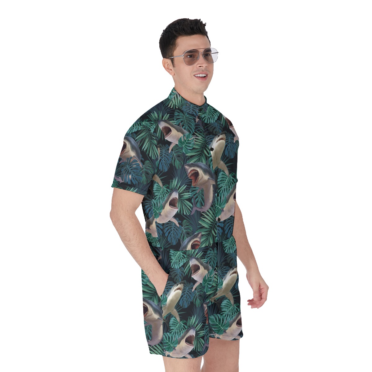Cool Shark Summer Romper For Men