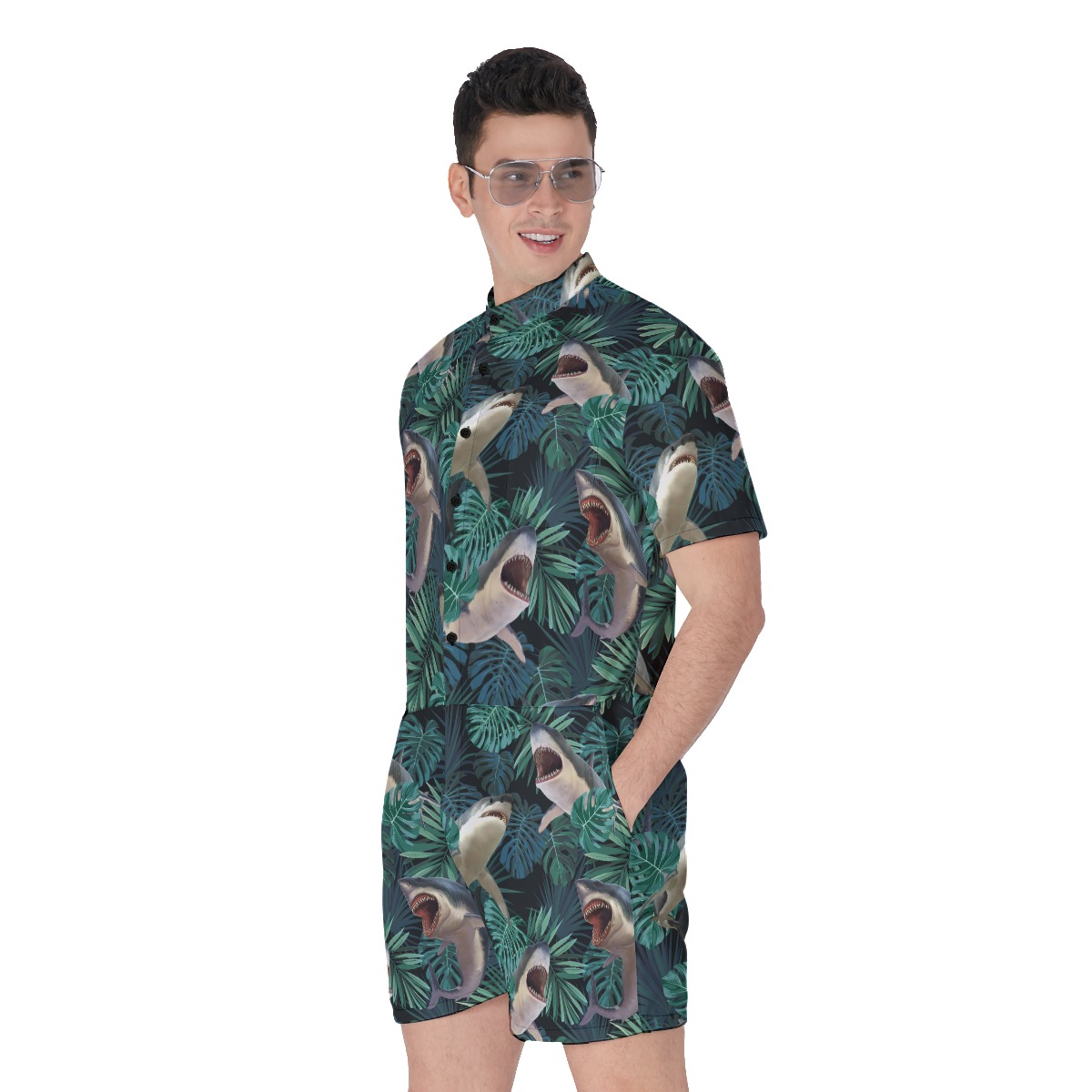 Cool Shark Summer Romper For Men