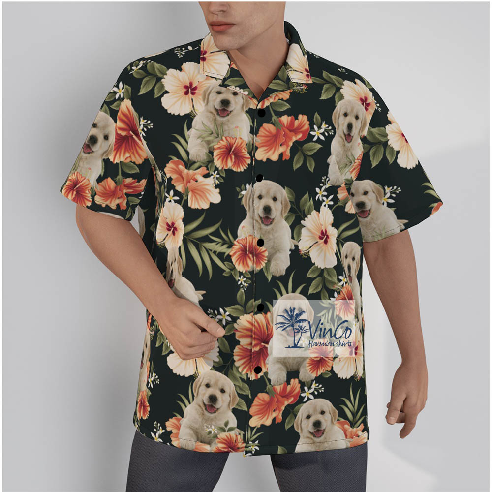 Tropical Pet Face Hawaiian Shirt - variant image 1