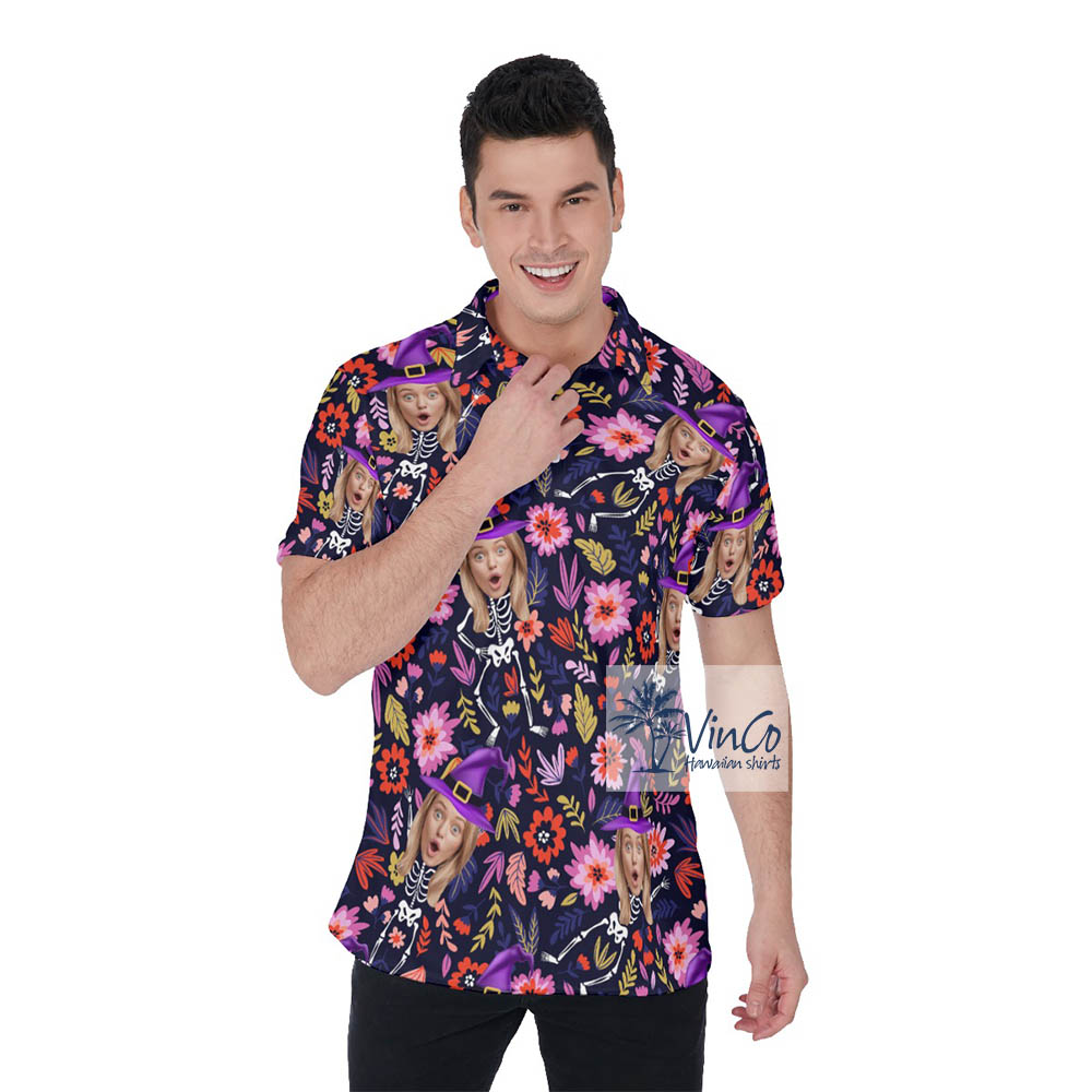 Personalized Halloween Aloha Shirt With Your Face - variant image 1