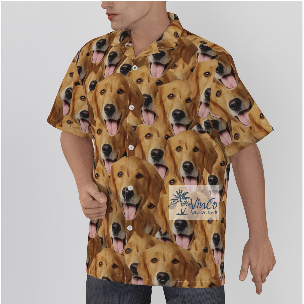 Custom Hawaiian Shirt With Dog Face Funny
