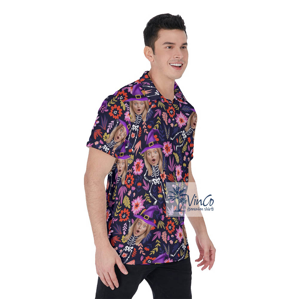 Personalized Halloween Aloha Shirt With Your Face