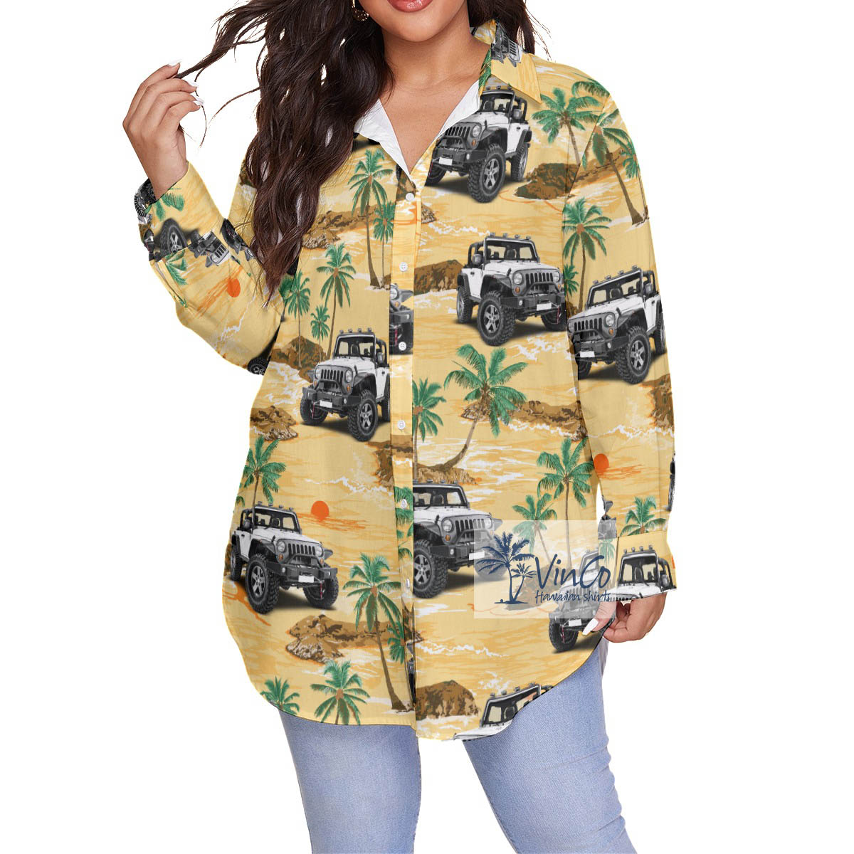 Funny Hawaiian Plus Size Shirt With Custom Car Photo - variant image 1