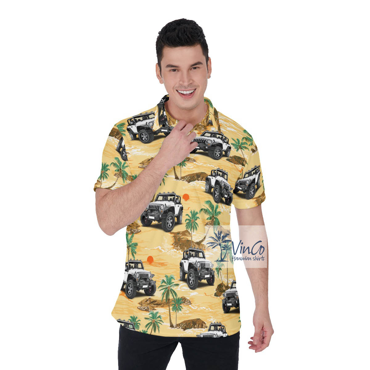 Custom Tropical Hawaiian Polo Shirt With Your Car - variant image 1