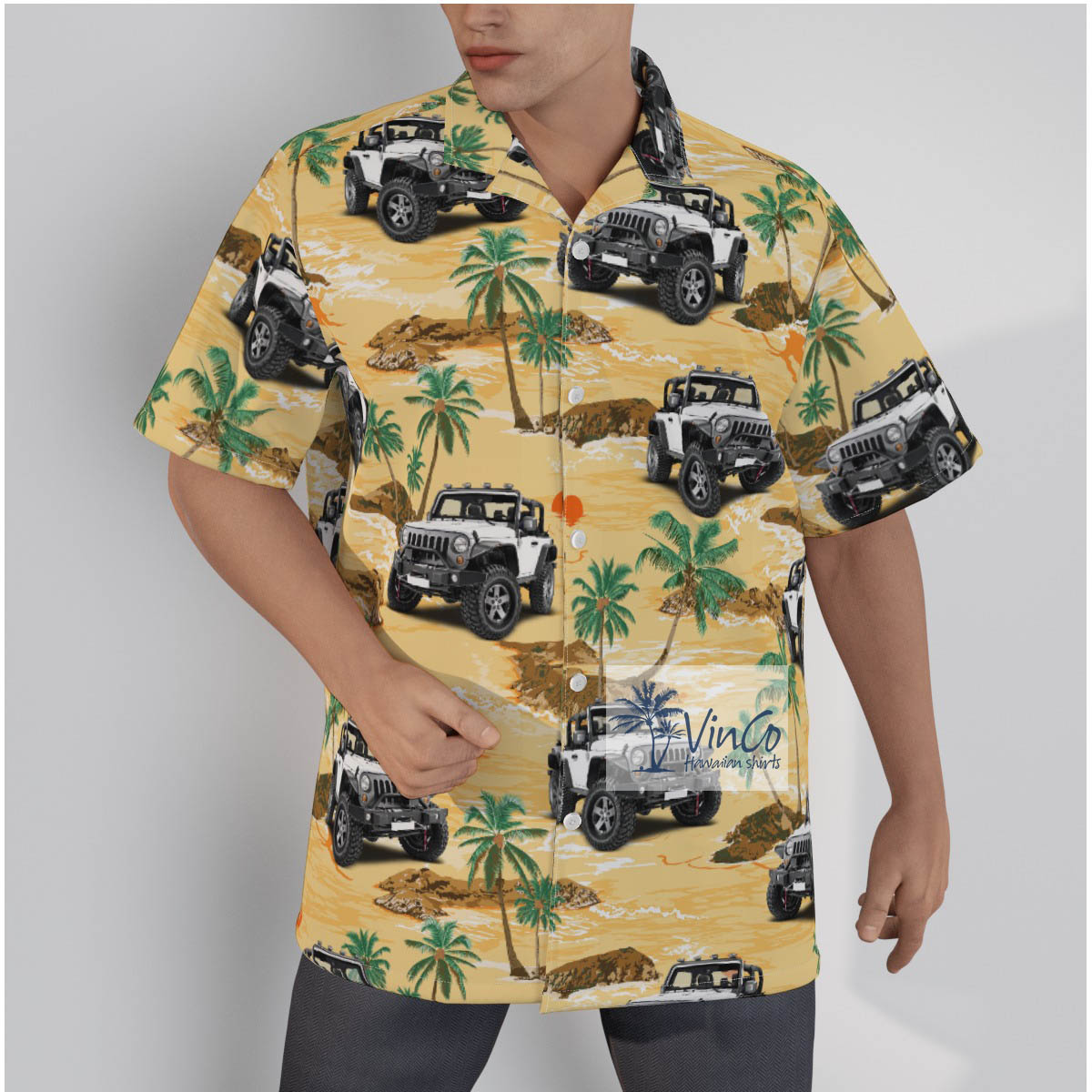 Custom Car Photo Hawaiian Shirt - variant image 1