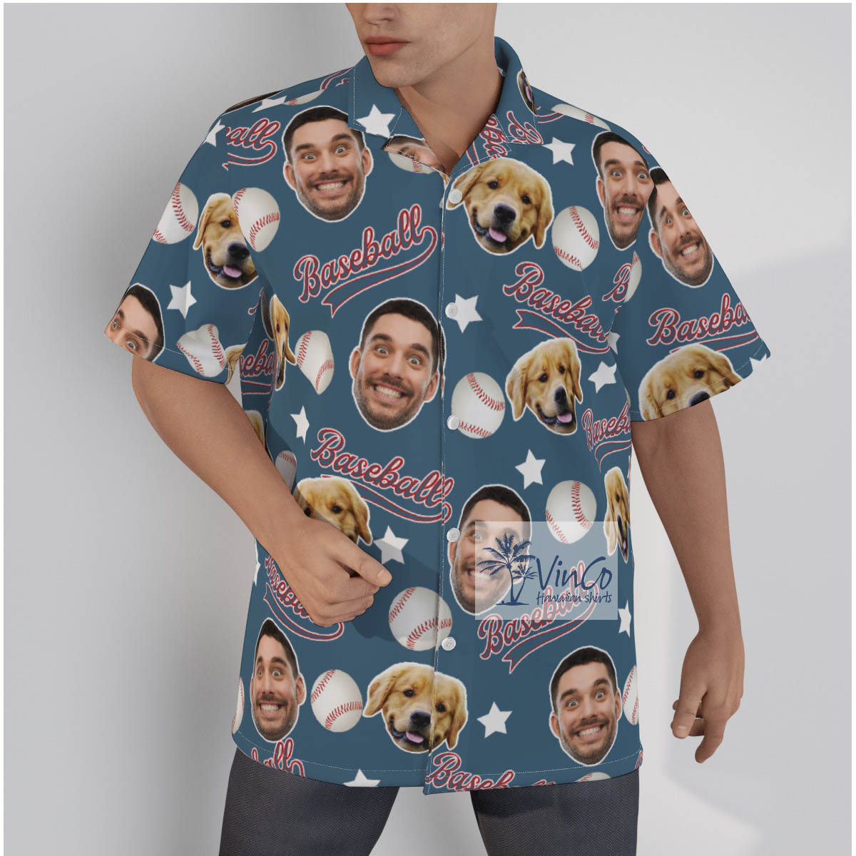 Custom Face Hawaiian Shirt For Baseball Lover - variant image 1