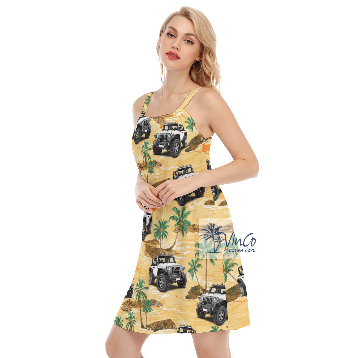 Custom Car Image Hawaiian Cami Dress