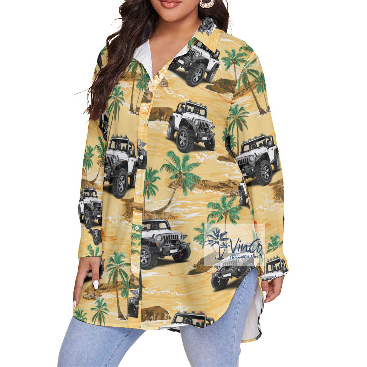 Funny Hawaiian Plus Size Shirt With Custom Car Photo