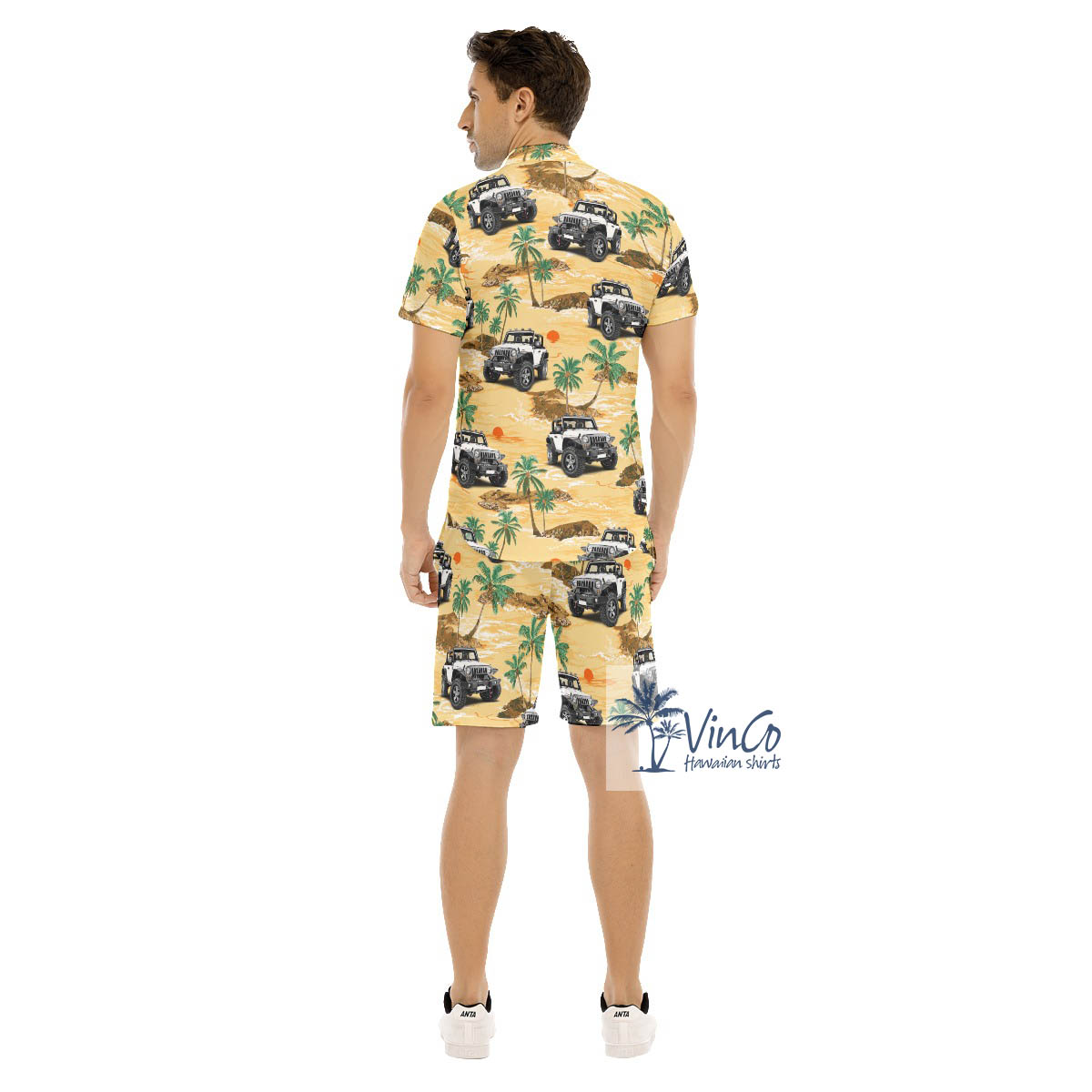 Set Custom Car Photo Hawaiian Shirt And Matching Shorts