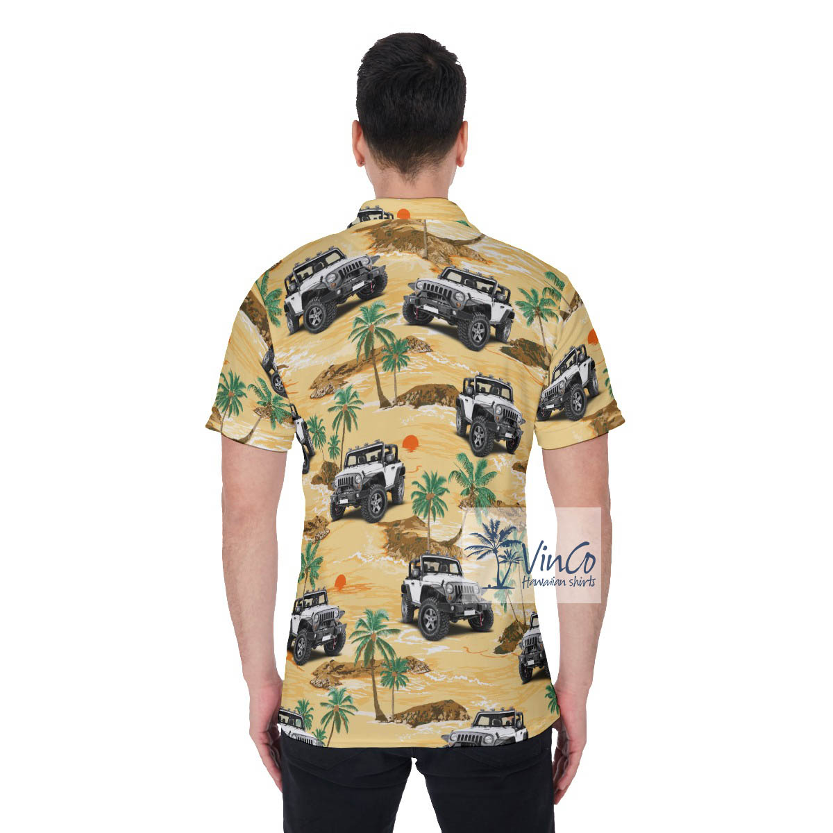 Custom Tropical Hawaiian Polo Shirt With Your Car