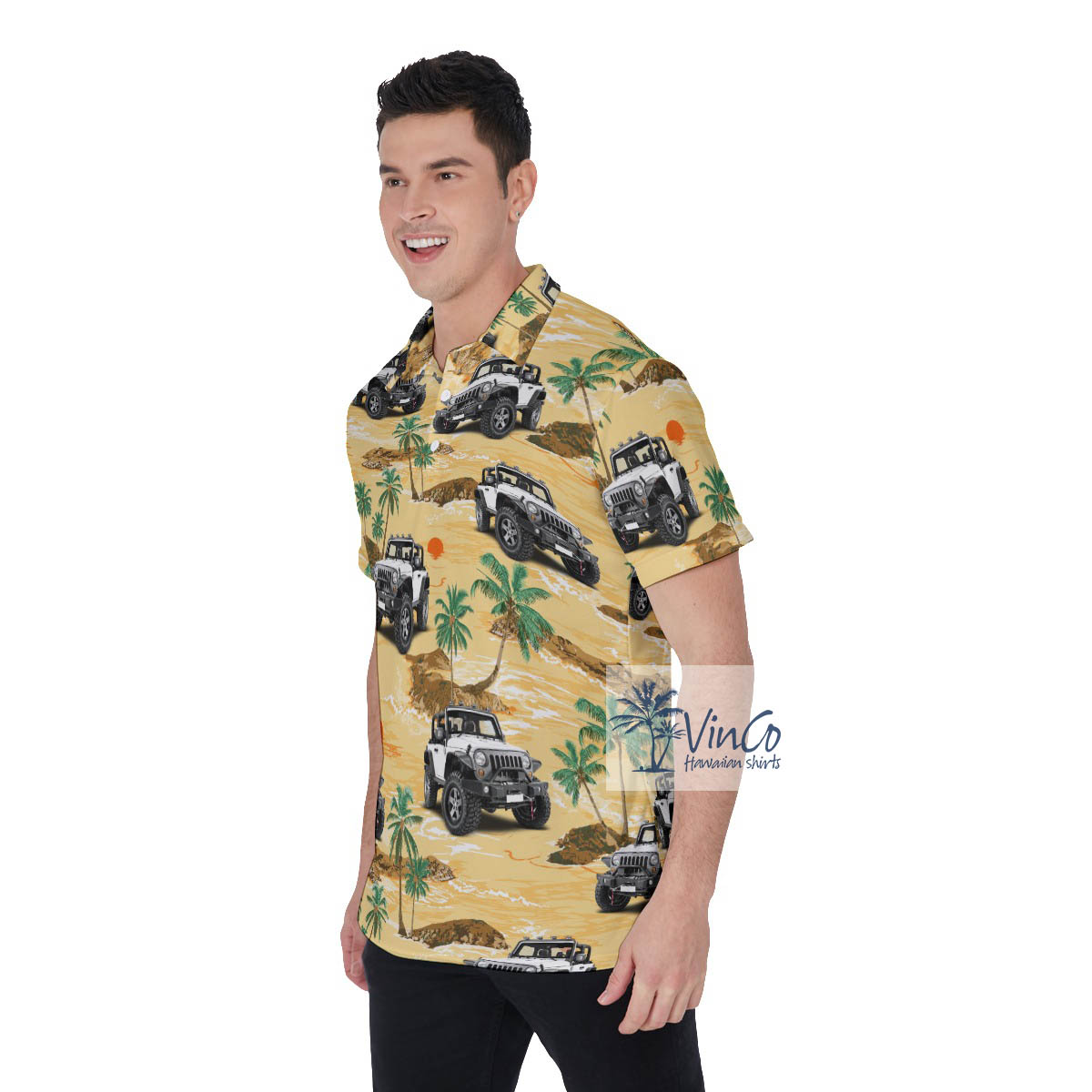 Custom Tropical Hawaiian Polo Shirt With Your Car