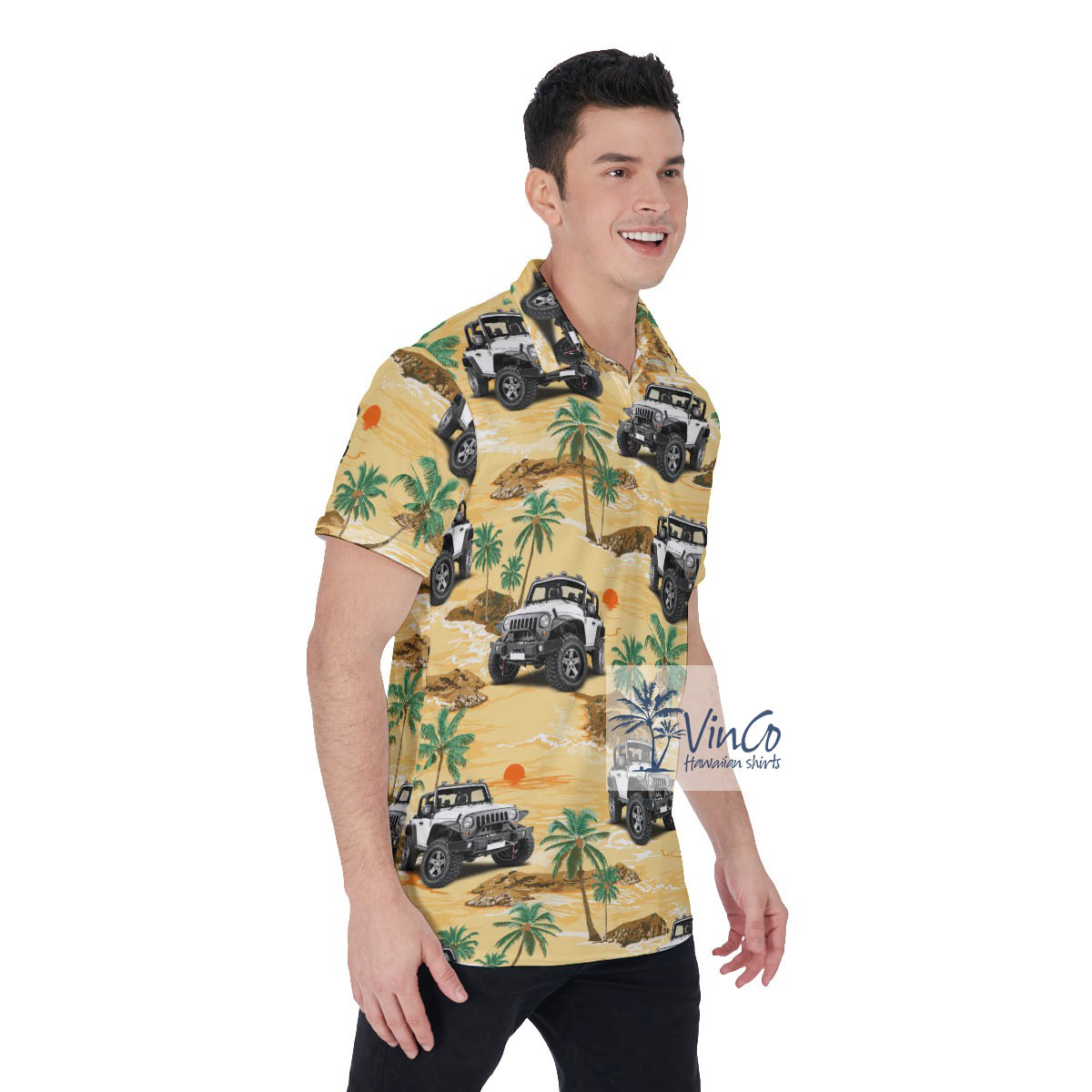 Custom Tropical Hawaiian Polo Shirt With Your Car