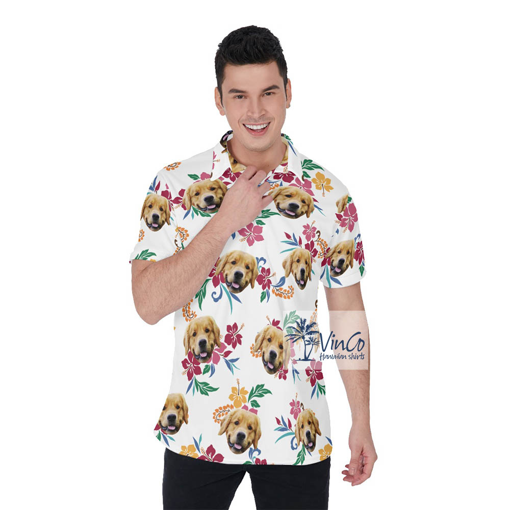 Cool Custom Hawaiian Shirt With Dog Face - variant image 1