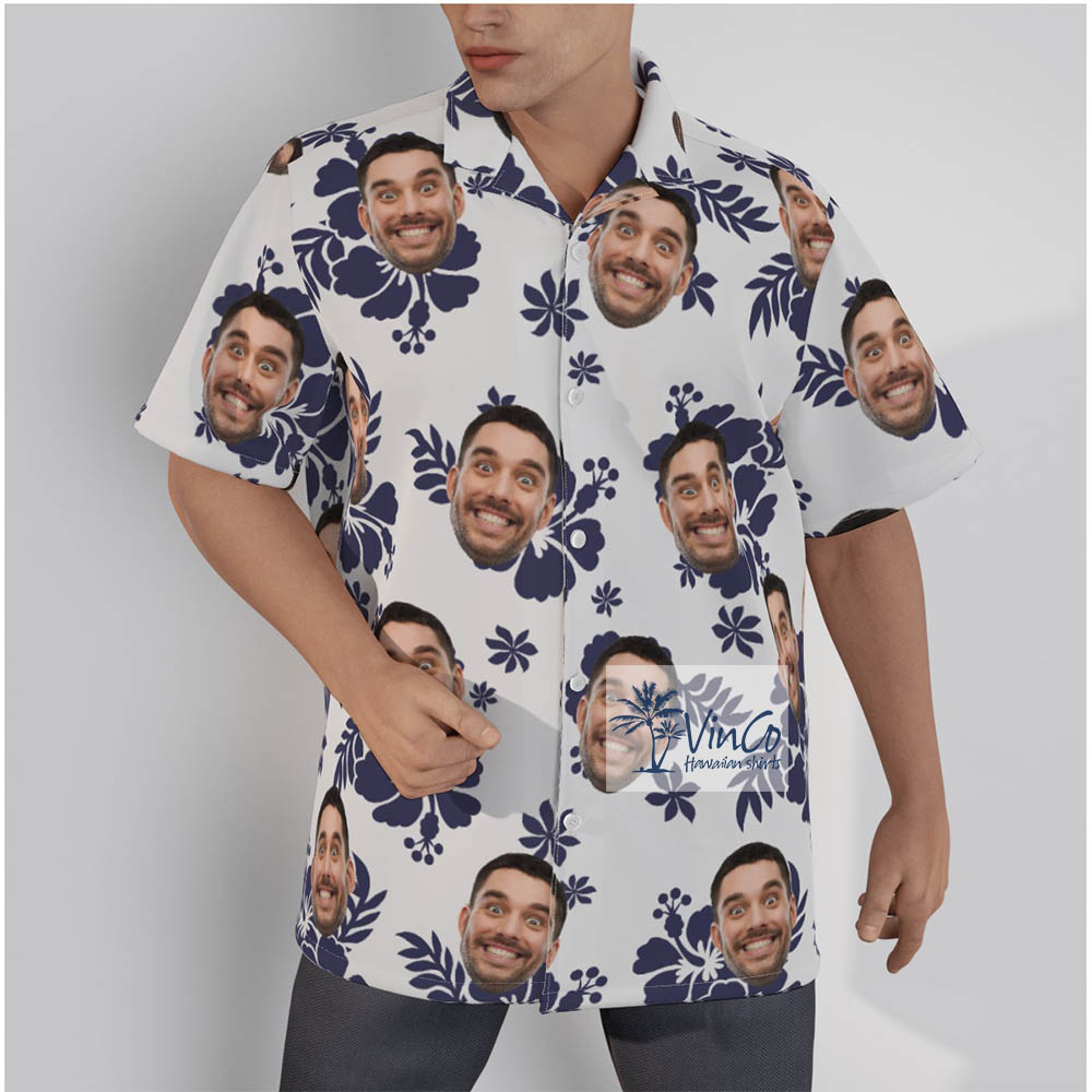 Vintage Custom Multiple Faces Aloha Shirt For Men - variant image 1
