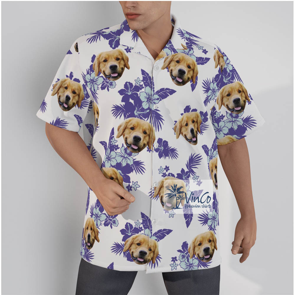 Personalized Hawaiian Shirt With Pet Face - variant image 1