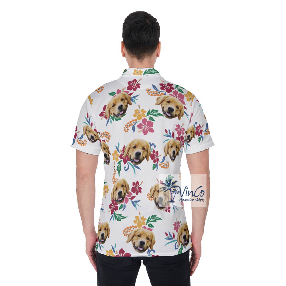 Cool Custom Hawaiian Shirt With Dog Face