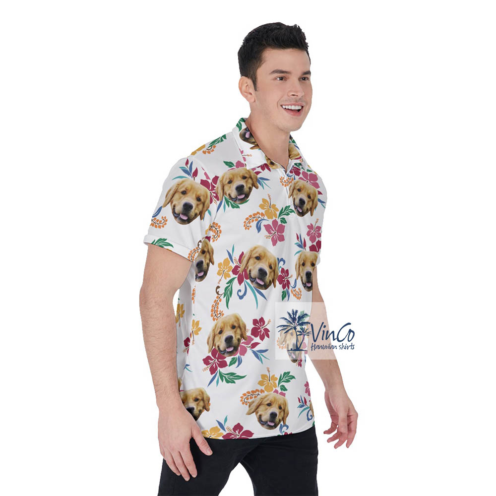 Cool Custom Hawaiian Shirt With Dog Face