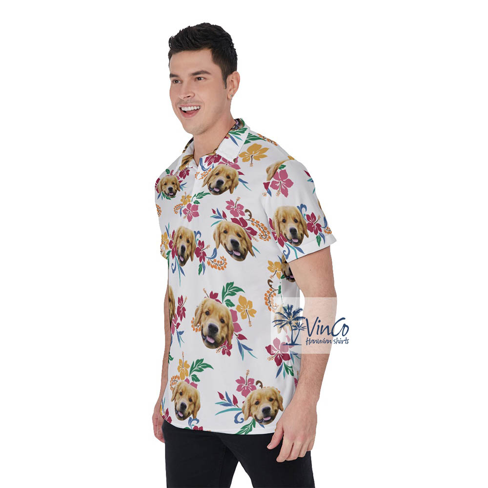 Cool Custom Hawaiian Shirt With Dog Face