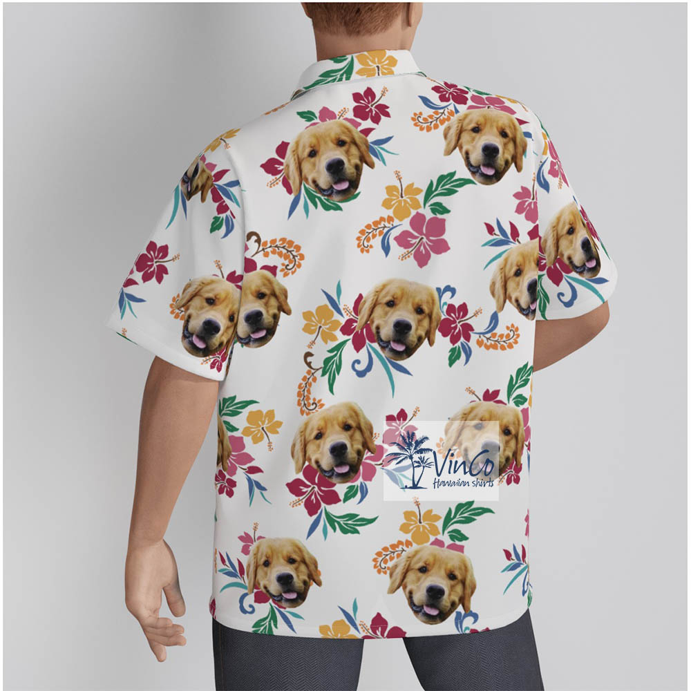 Men's Tropical Custom Pet Hawaiian Shirt