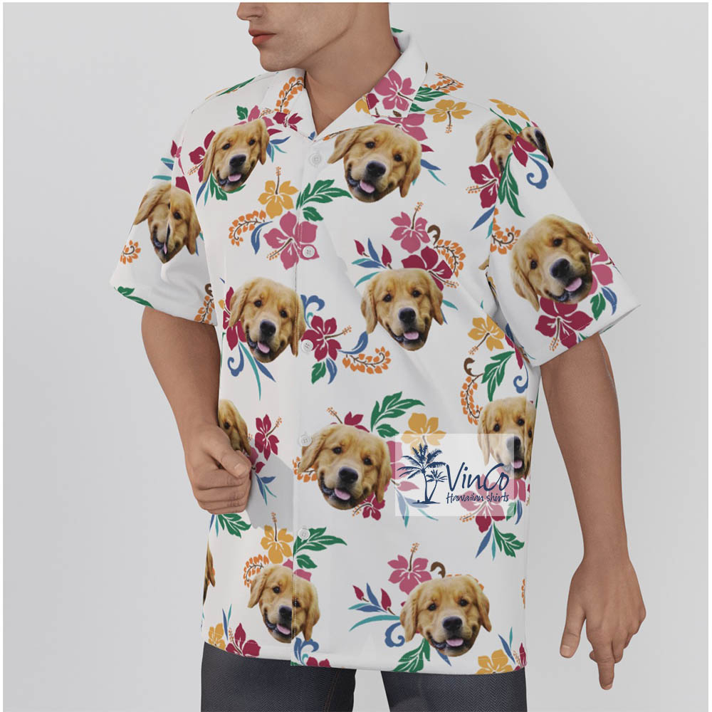 Men's Tropical Custom Pet Hawaiian Shirt
