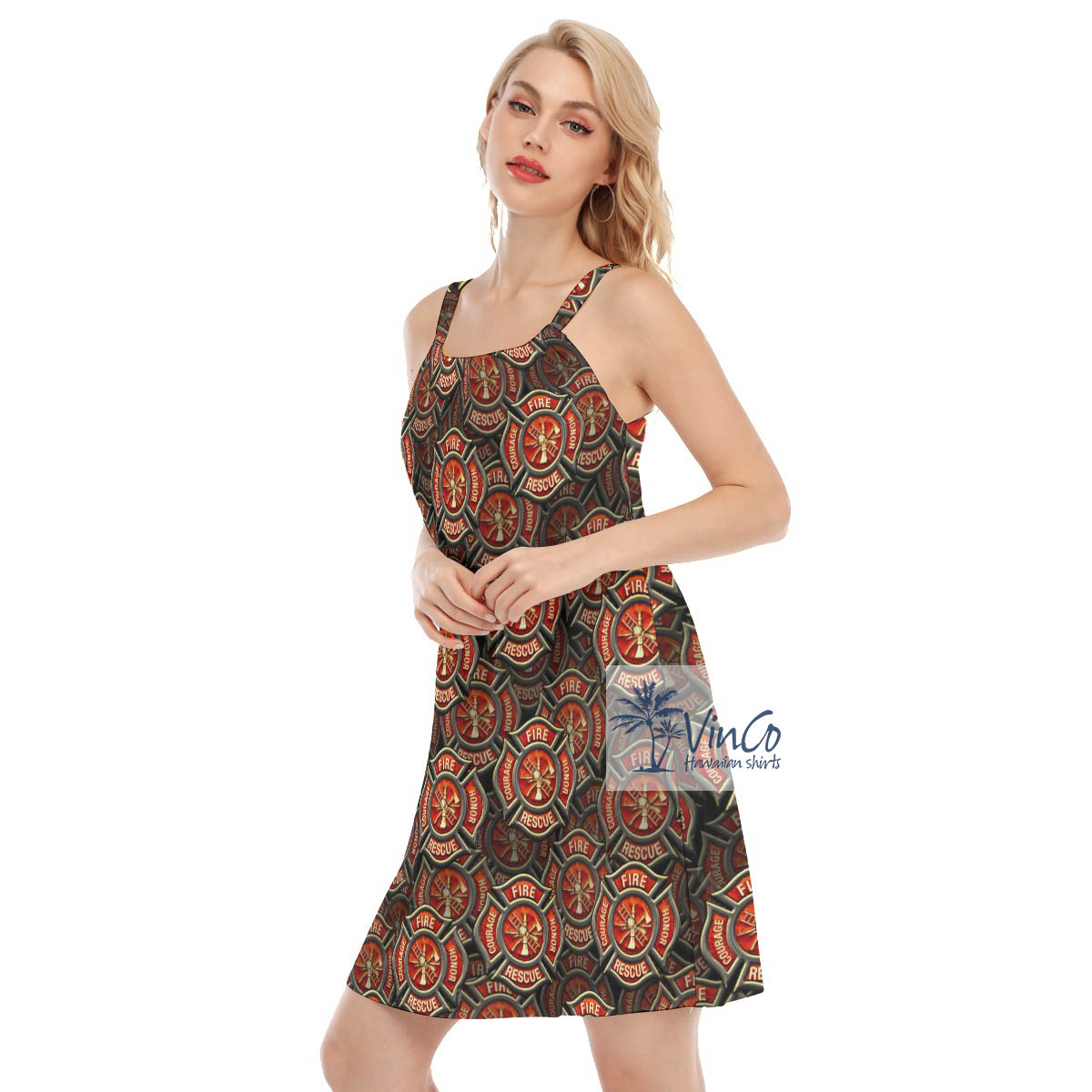 Firefighter Honor Courage Rescue Cami Dresses For Women