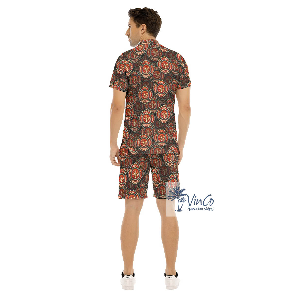 Set Firefighter Fire Honor Courage Hawaiian Shirt And Matching Shorts