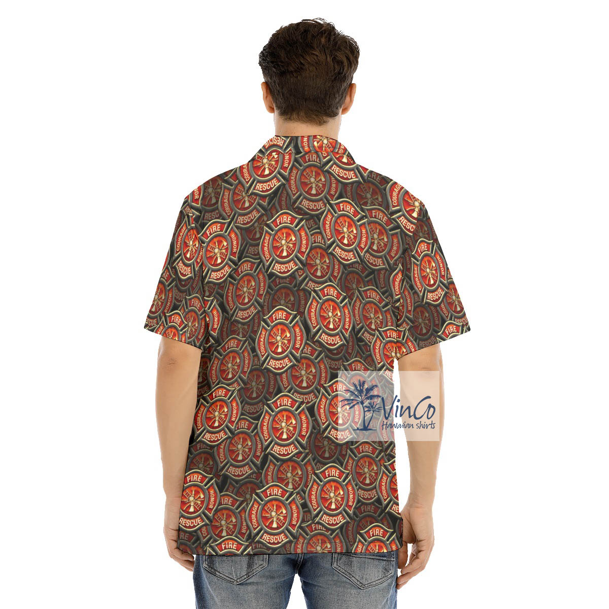 Firefighter Fire Hero Courage Hawaiian Shirt
