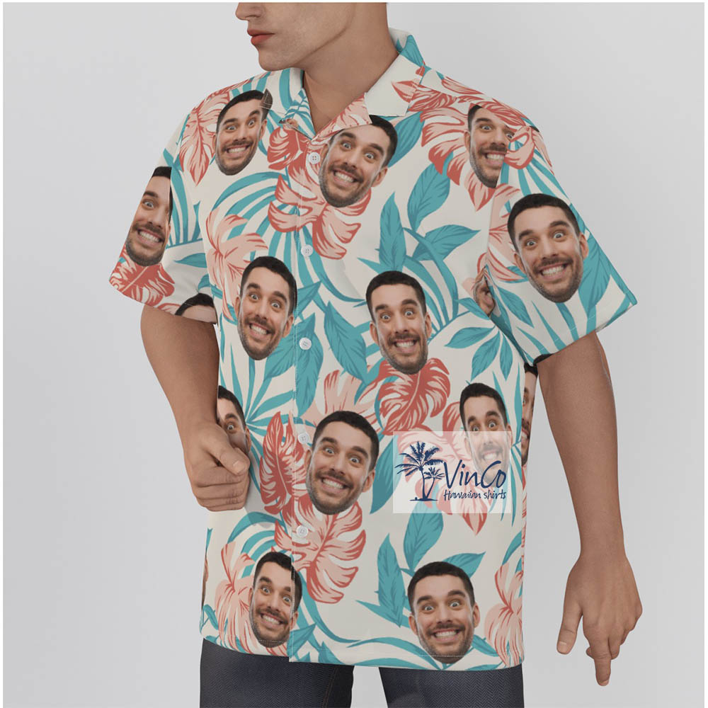 Men's Personalized Hawaiian Shirts With Multiple Faces