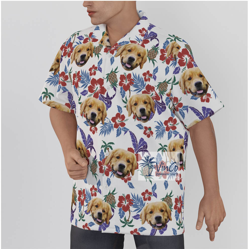 Cool Hawaiian Shirt With Pet Face For Dog Cat Lover