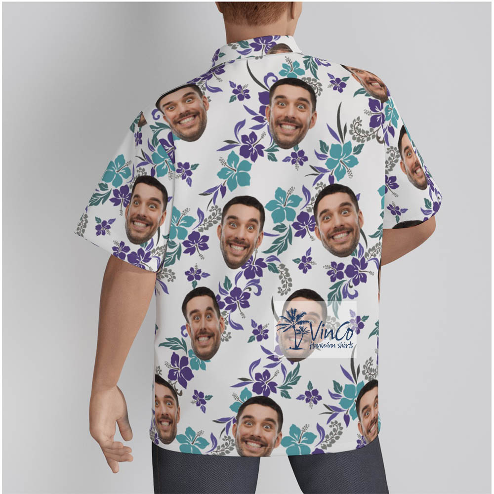 Floral Hawaiian Shirts With Faces On Them