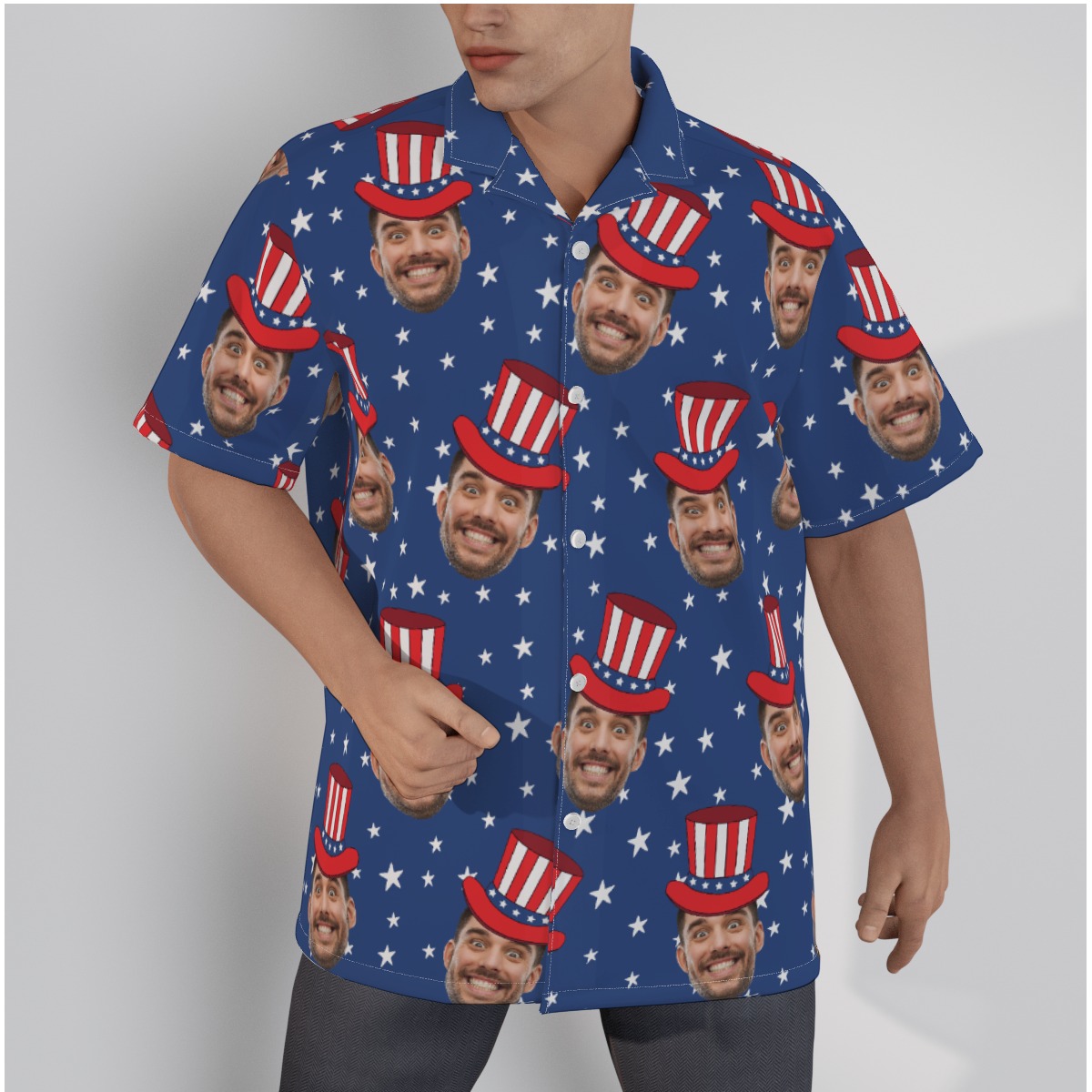 Custom Faces 4th Of July Shirt For Men - variant image 1