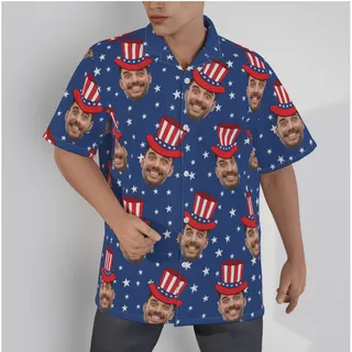 Custom Faces 4th Of July Shirt For Men