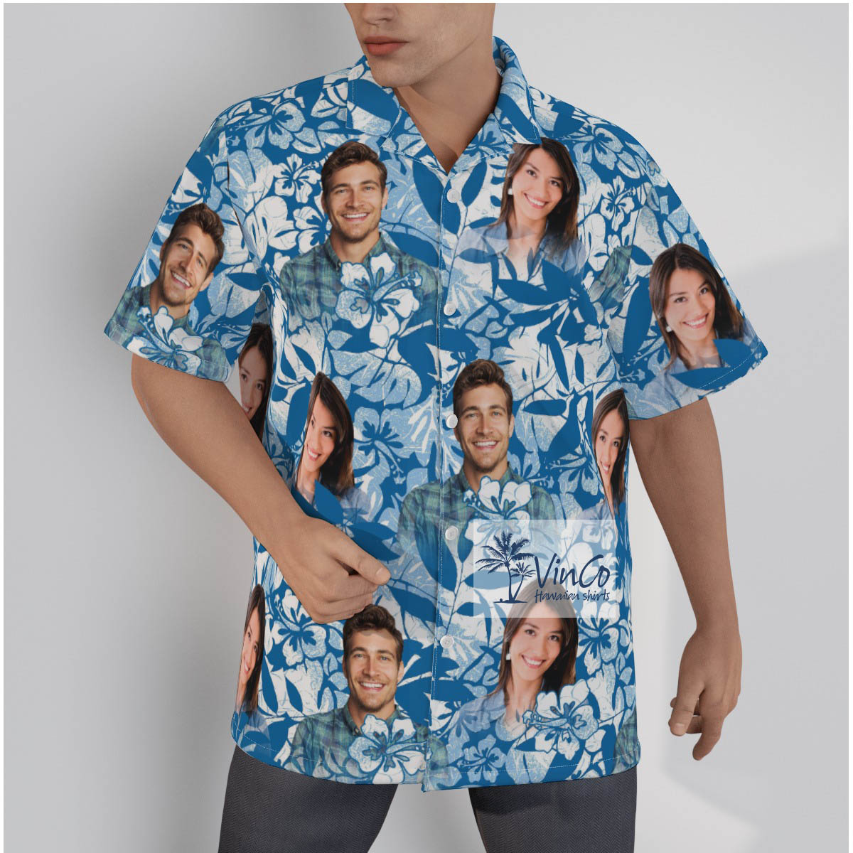 Personalized Hawaiian Shirts With Multiple Faces - variant image 1