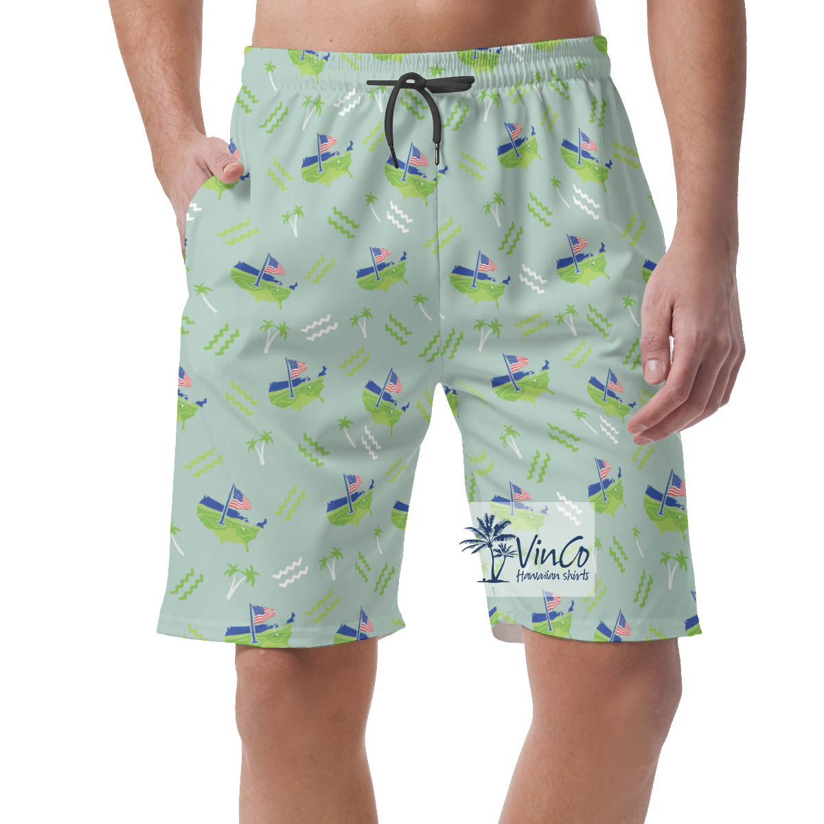 Cool American Golf Summer Shorts For Men - variant image 1