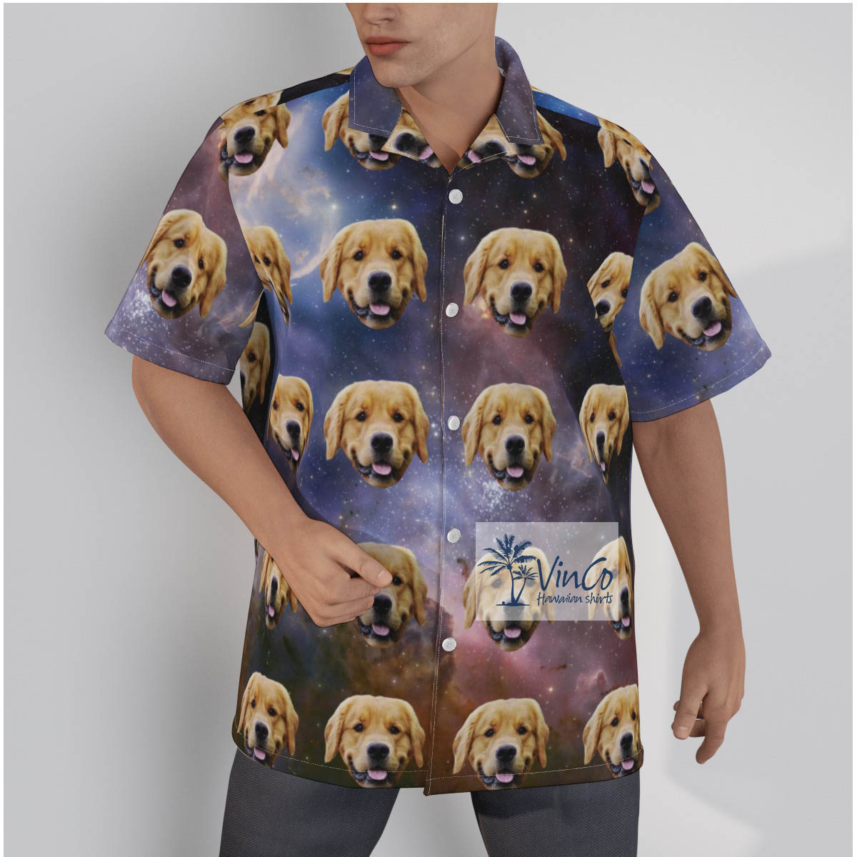 Funny Personalized Custom Hawaiian Shirt With Dog Face - variant image 1