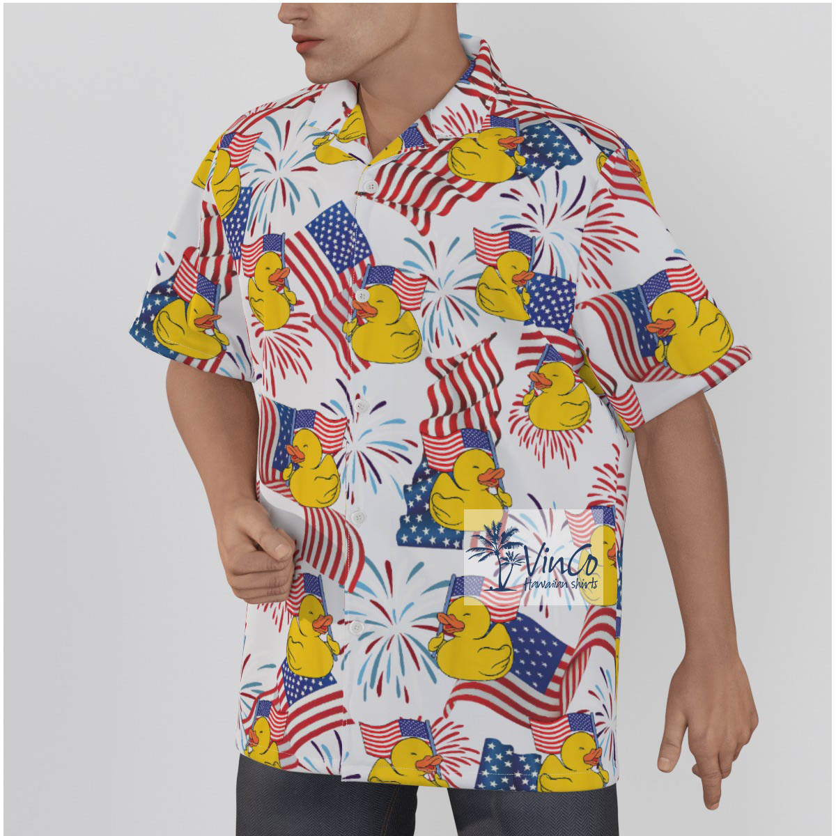 4th Of July Rubber Ducks Hawaiian Shirt For Celebrations