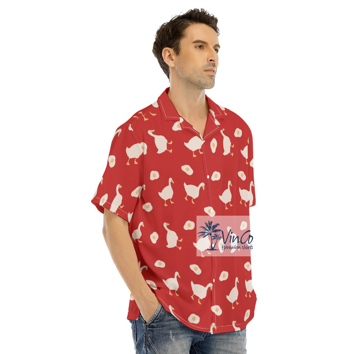 Red Goose Aloha Hawaiian Shirt